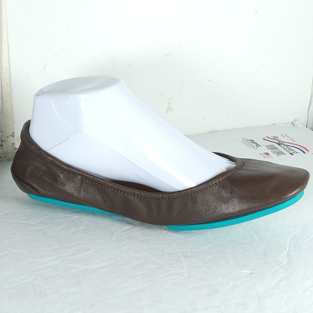 Tieks by Gavrieli Women’s US8 Chocolate Brown Leather Slipon Flat Ballet Shoes - Picture 7 of 14